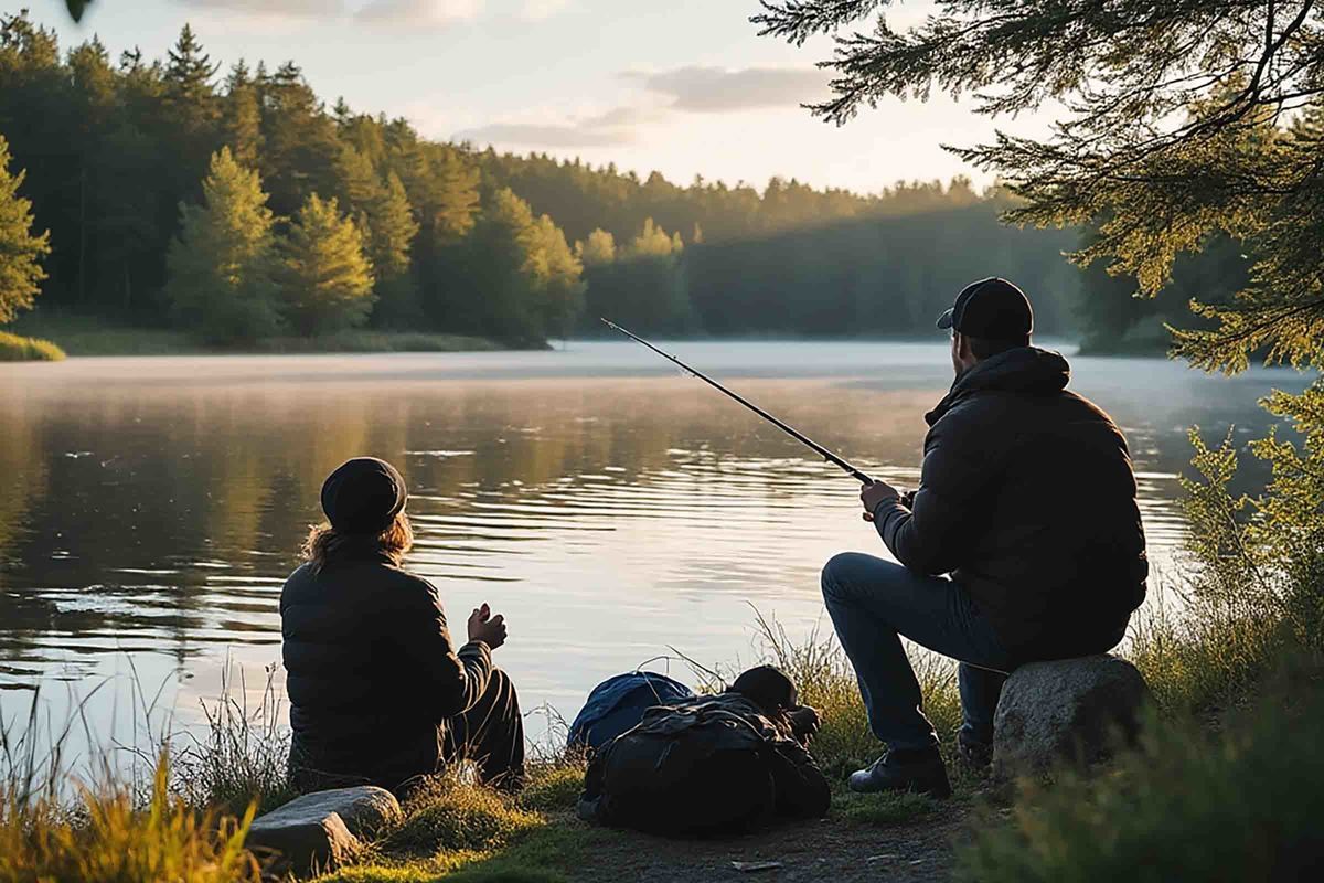 Bo på en herrgård med fiskepaket