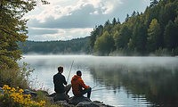 Bo på en herrgård med fiskepaket