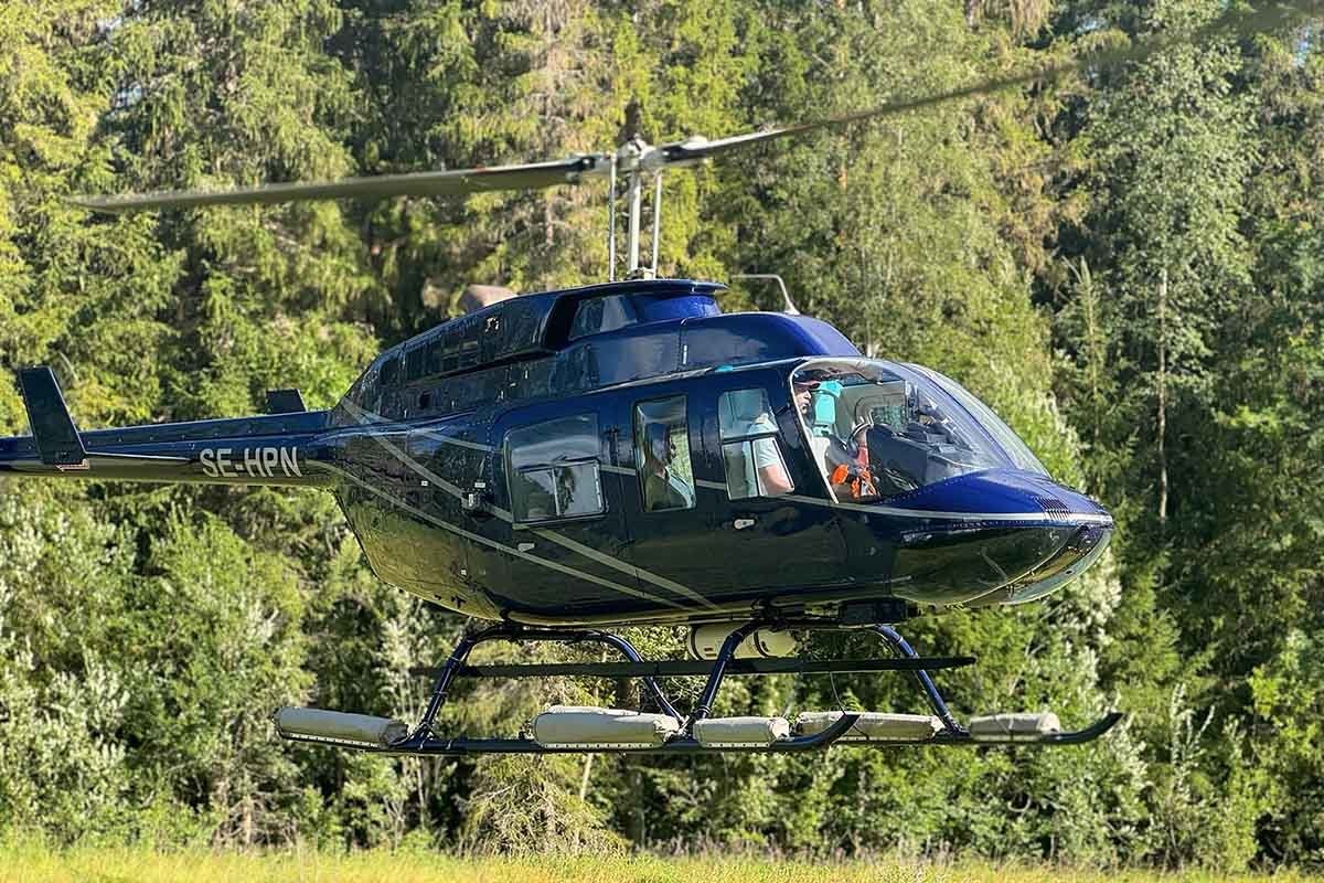 Helikoptertur i Uppsala för två