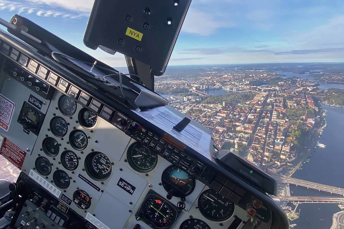 Helikoptertur i Västerås för två