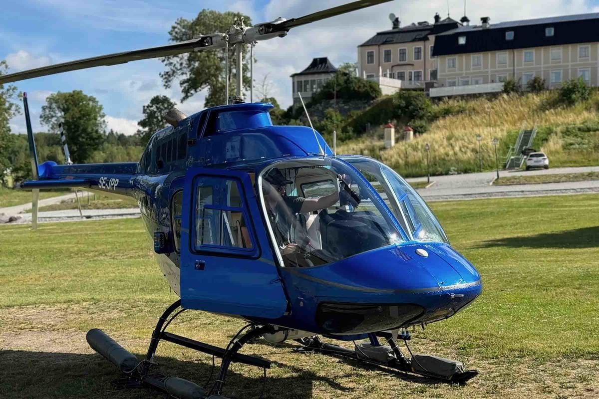 Helikoptertur i Linköping