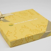 Presentbox Firande + Rosett Guld