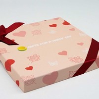 Presentbox Kärlek + Rosett Röd