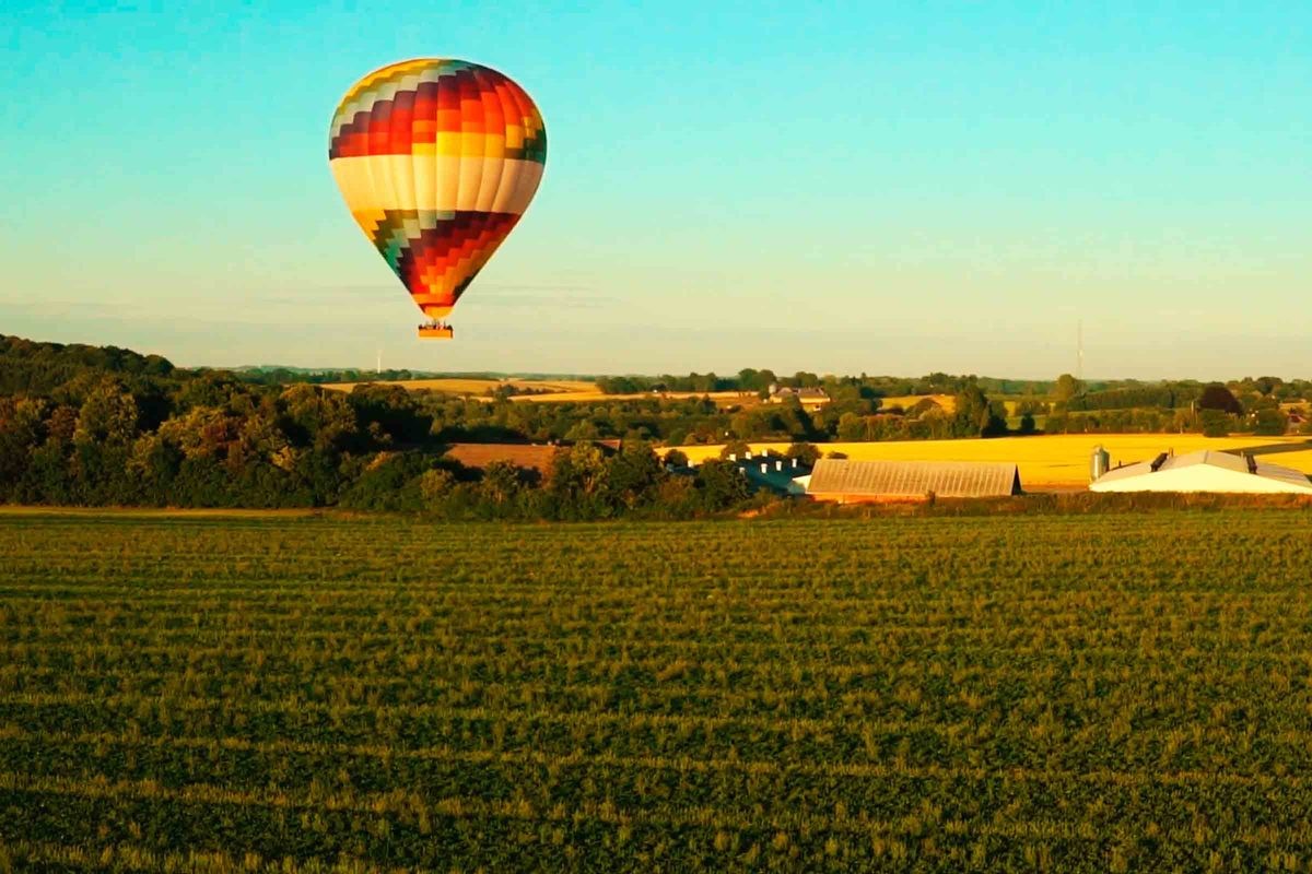 Flyg Luftballong Luftballong i Skåne för två