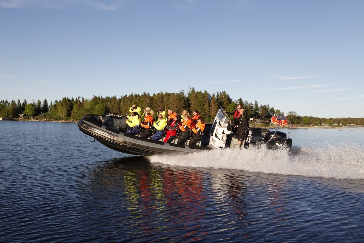 RIB-Båt Sightseeing i Gävle